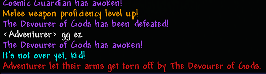 "It's not over yet, kid"